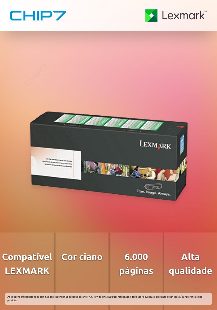 Toner LEXMARK 24B7182 Ciano BSD 6K a 5% - XC2240,XC4240
