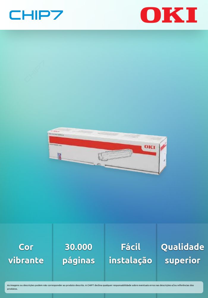 Tambor de imagem de imagem OKI Magenta 30k - ES7470 MFP/ES7480 MFP