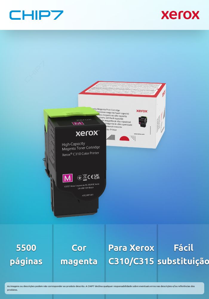 Toner Xerox C310/C315 Magenta HC Toner Cartridge 5500p