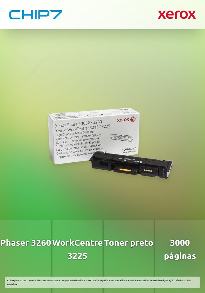 Xerox WorkCentre 3215 - Alta capacidade - preto - original - cartucho de toner - para Phaser 3260, WorkCentre 3215, 3225