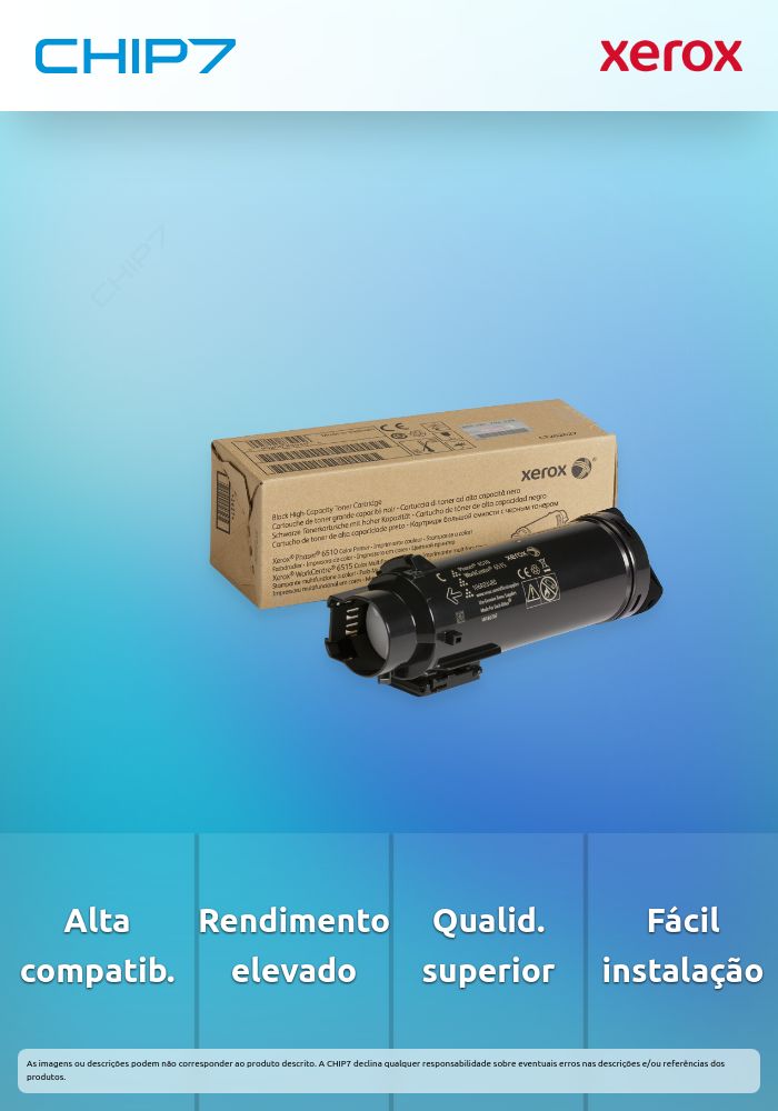 TONER NEGRO ALTA PHASER 6510/ WC 65