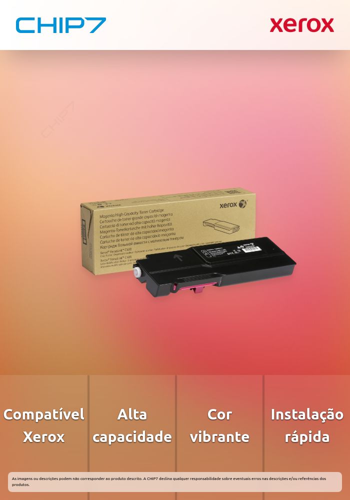 Xerox VersaLink C405 - Alta capacidade - magenta - original - cartucho de toner - para VersaLink C400, C405