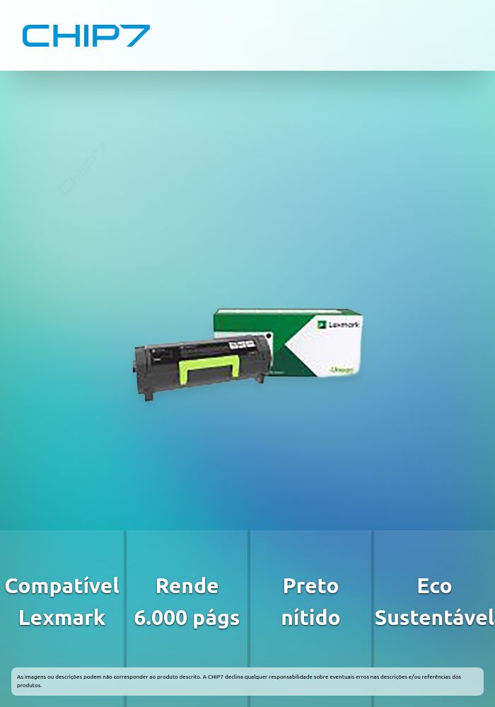 Toner LEXMARK B242H00 Preto de Retorno 6K a 5% - B2442, B2546, B2650, MB2442, MB2546, MB2650