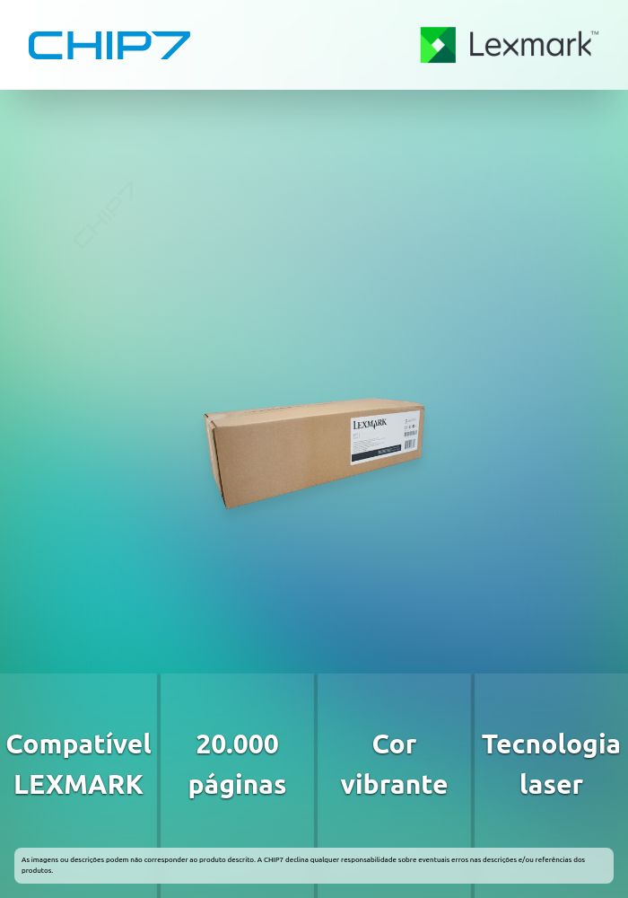 Toner LEXMARK 24B5997 Amarelo BSD 20K a 5% - C6160