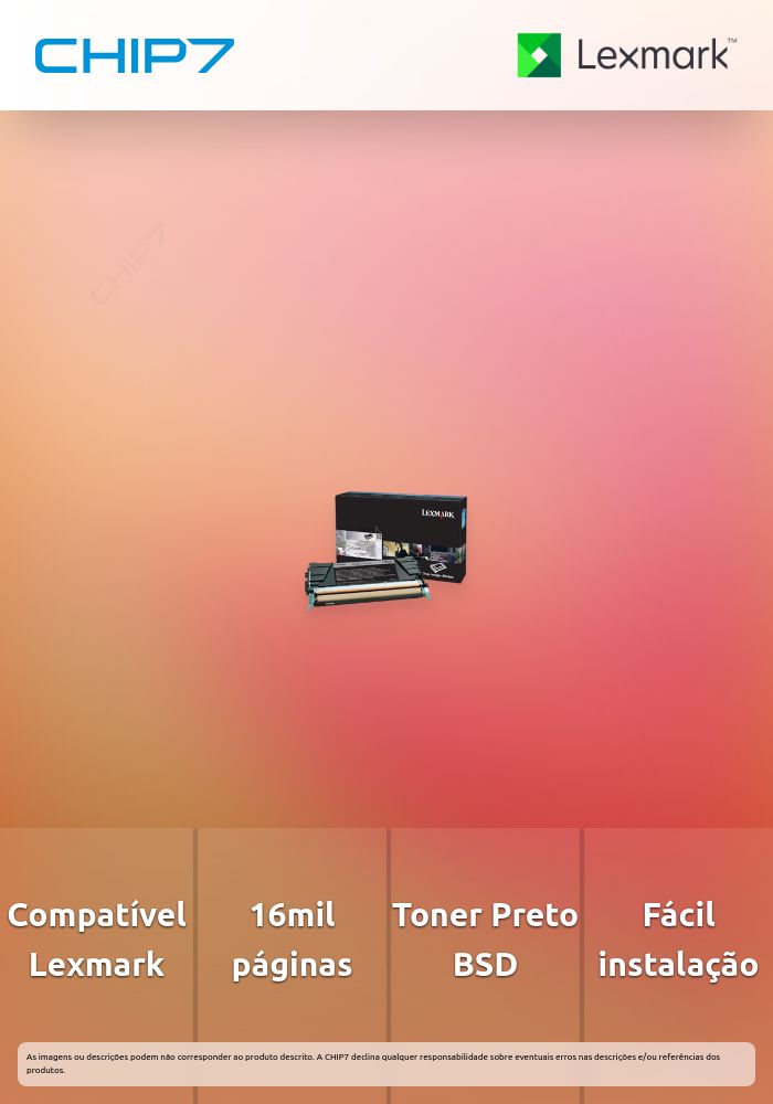 Toner LEXMARK 24B6035 Preto BSD Extra 16K a 5% -  M1145,XM1145