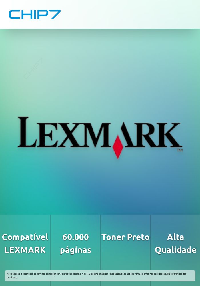Unidade de Imagem LEXMARK 24B6040 Preto BSD 60K a 5% - M1145,M3150, XM1145,XM3150, M1140,XM1140