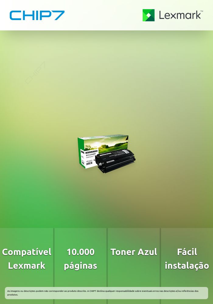 LEXMARK TONER AZUL CS72X 10K