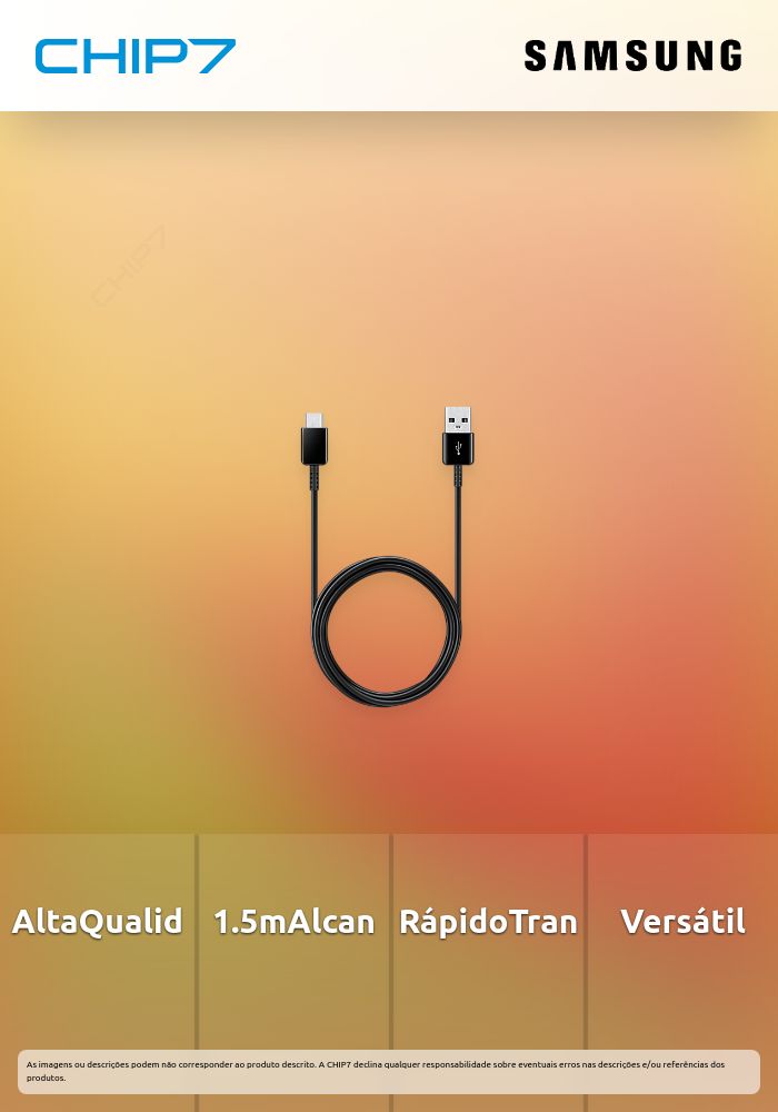 CABLE USB-A USB-C BLACK 1.5MTS