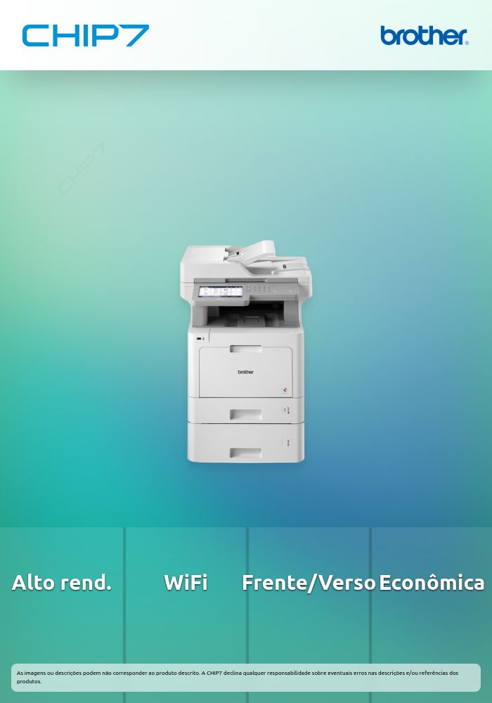 MFC-L9570CDWT - Impressora multifunções laser cores profissional de alto rendimento em todas as funções, com WiFi, funções em frente e verso e toner muito económico, Impressora, Copiadora, Scanner, Fax