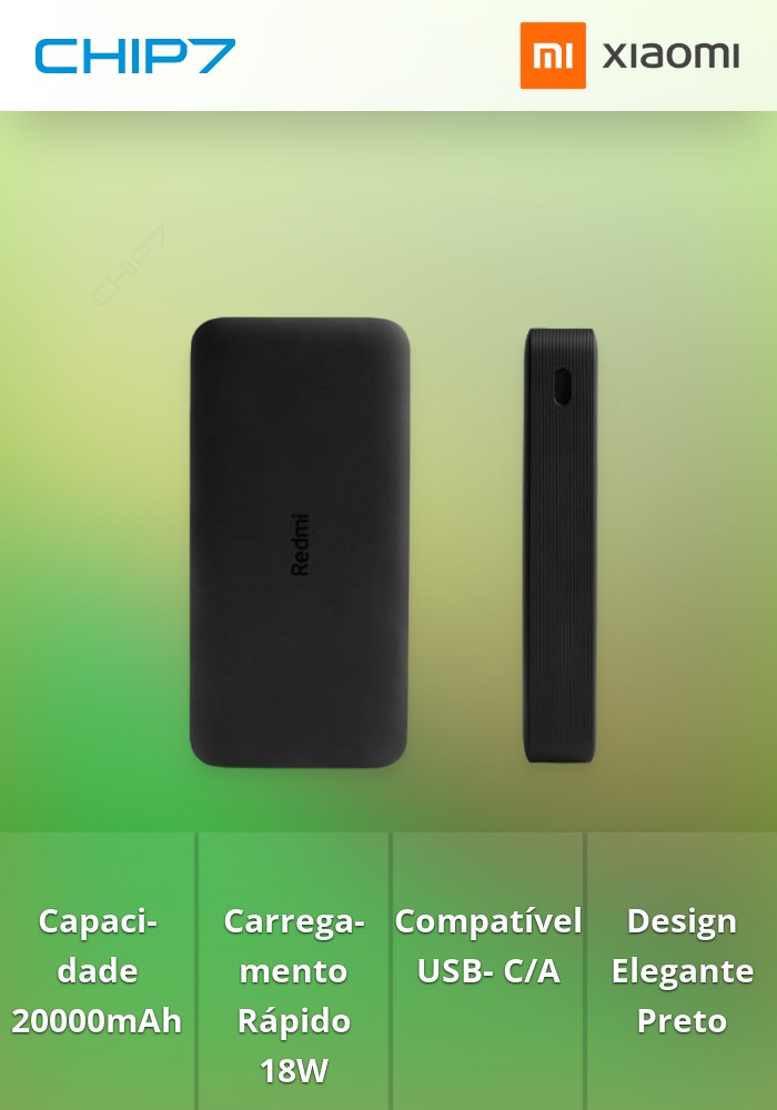 powerbank Xiaomi 20000MAH REDMI 18W FC PB BLACK