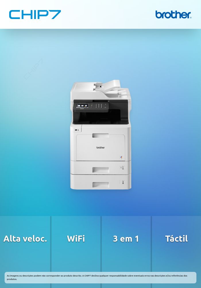 Impressora Brother Multifunções Laser a Cores WiFi DCP-L8410CDW