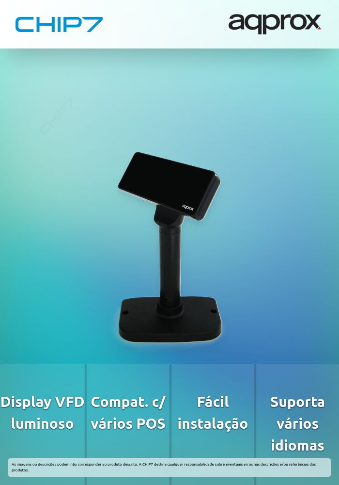 Visor de cliente APPROX VFD01