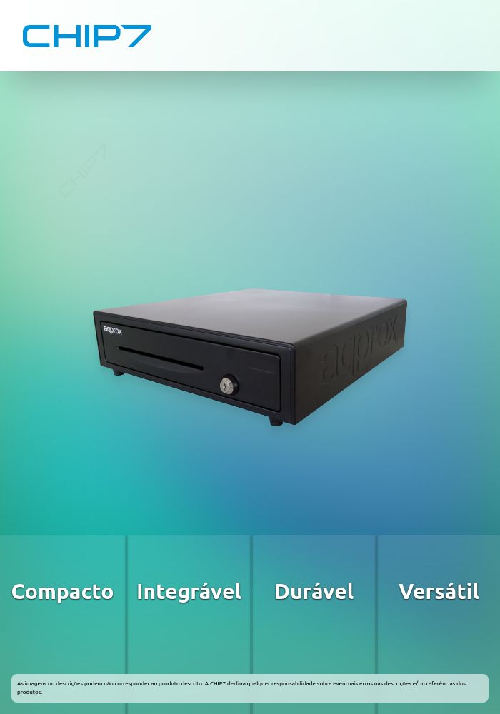 Gaveta de dinheiro APPROX CASH01 410x420x100mm