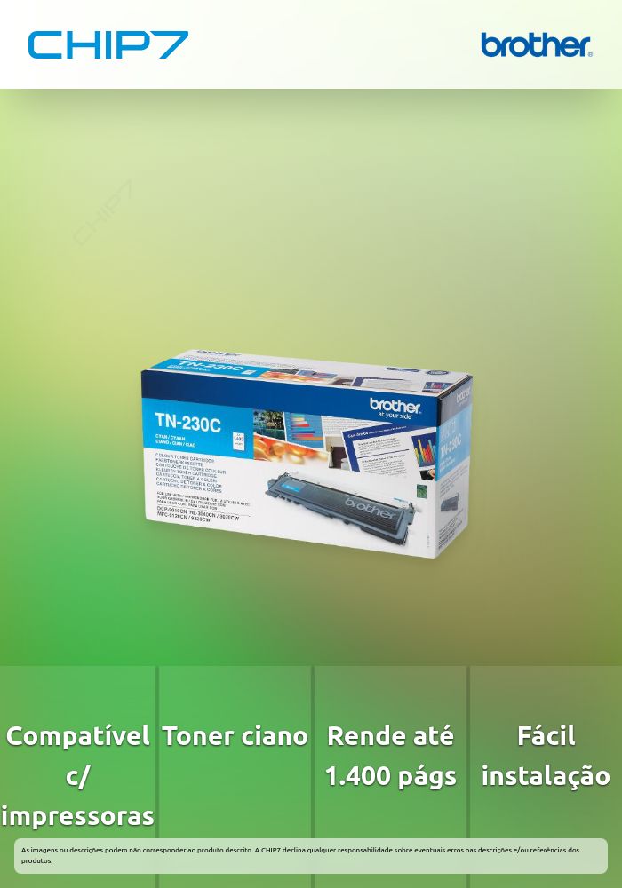 Toner BROTHER TN230C Ciano 1,4k - HL-3040CN/3070CW, MFC-9320