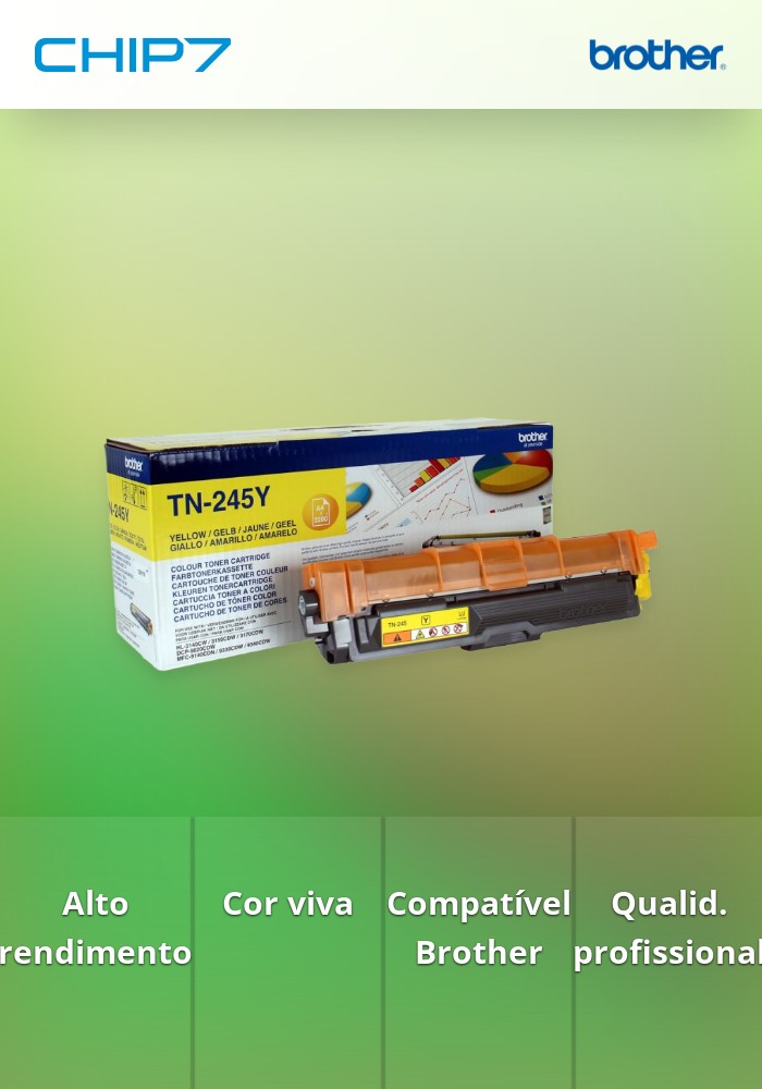 Toner BROTHER TN245Y Amarelo 2,2k - HL-3140CW/3150CDW