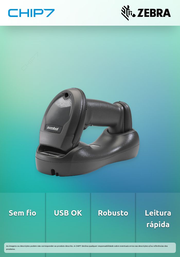 Scanner L. Imager LI4278 Wireless USB Preto ( KIT )