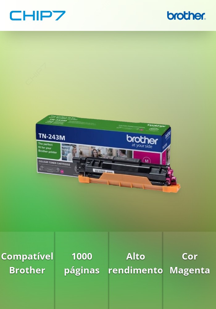 Toner BROTHER TN243M Magenta 1k - HL-L32xx, DCP-L35xx, MFC-L3730CDN/3750CDW/3770CDW