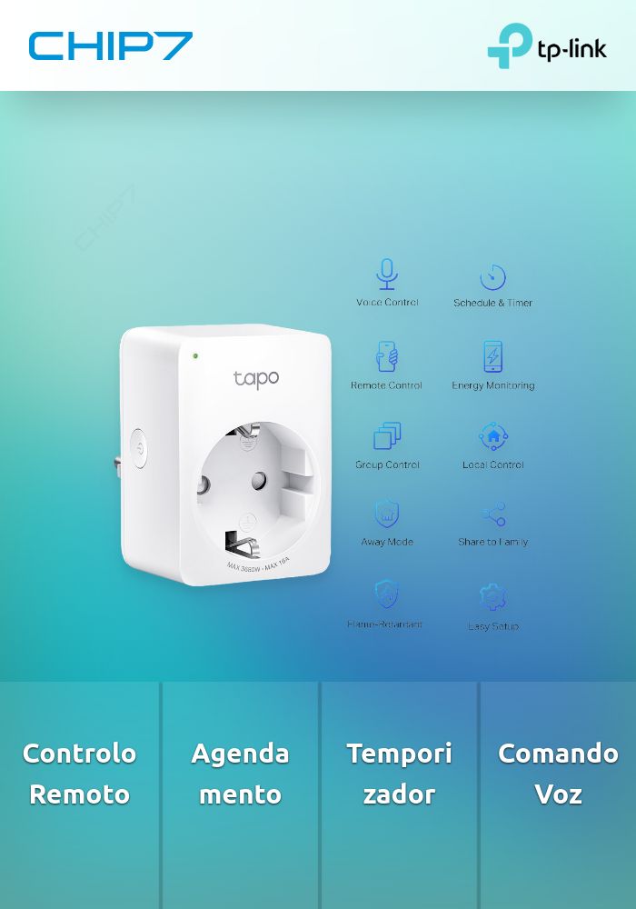 Tomada Inteligente TP-Link Tapo P110 Mini Smart Wi-Fi