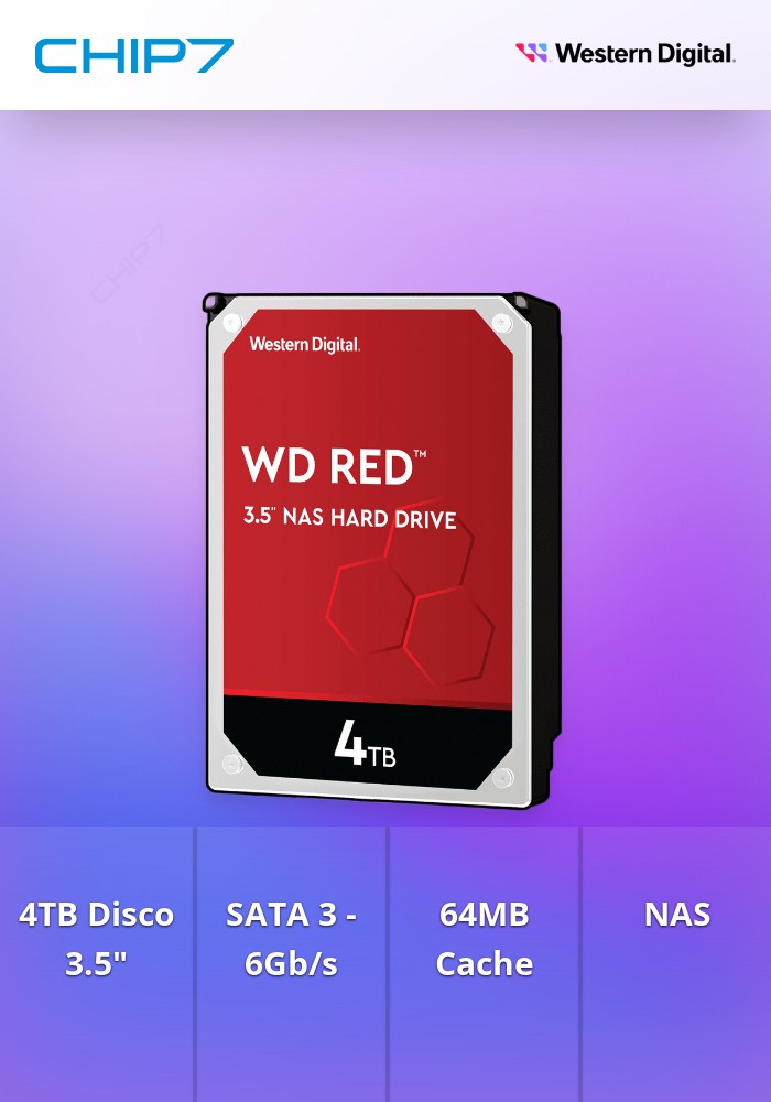 HDD 4TB WD RED 256mb cache SATA 6gb/s 3.5