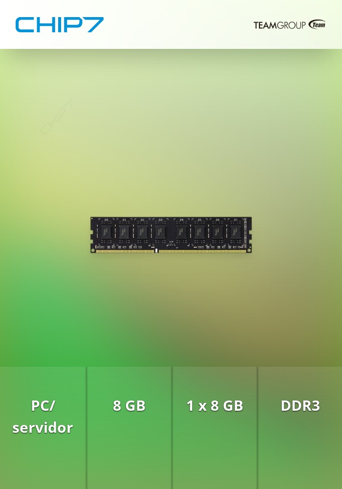 Dimm Team Group Elite 8GB RAM DDR3 1600Mhz CL11