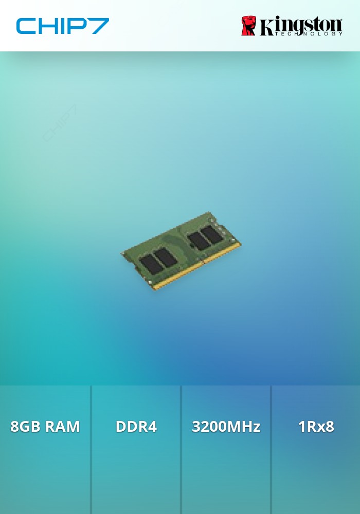Dimm SO KINGSTON 8GB DDR4 3200MHz 1Rx8 mem branded KCP432SS8/8