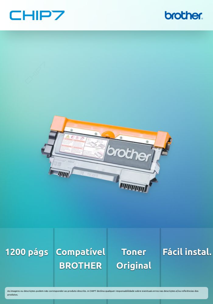 Toner BROTHER TN2210 Preto 1,2k - HL-2240/2240D/2250DN/2270DW