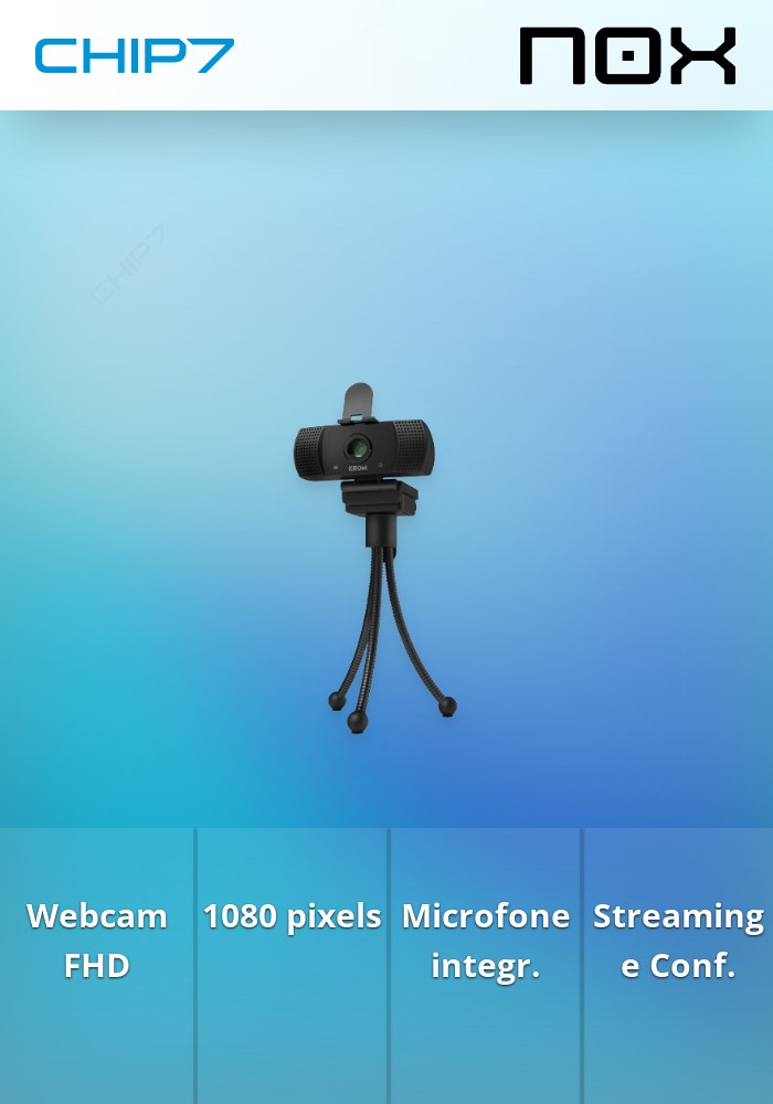 Webcam Krom Kam FHD 1080P