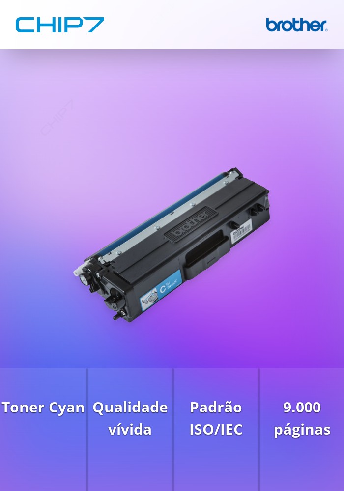 Toner Cyan Duração estimada: 9.000 pág. segundo ISO/IEC19798