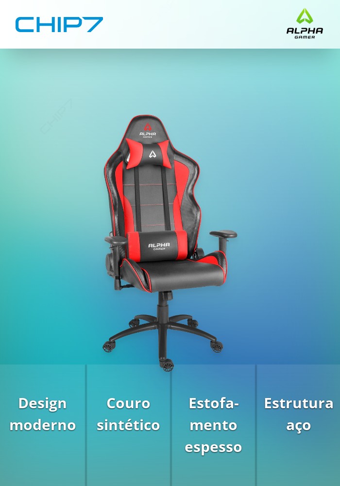 Alpha Gamer Pollux - Black / Red