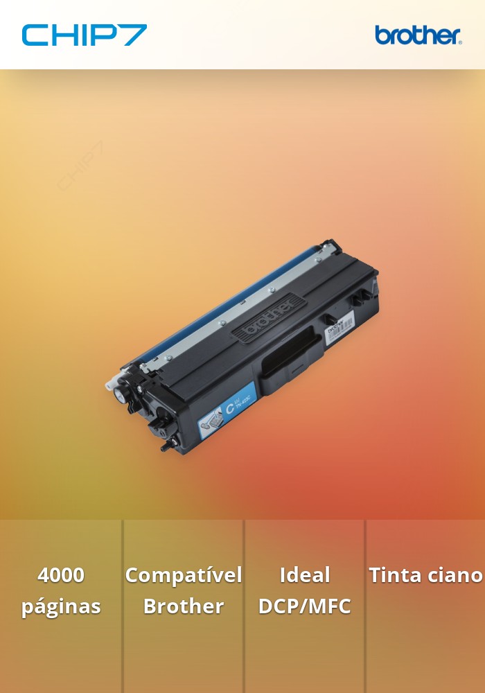 Toner BROTHER TN423C Ciano 4k - HL-L8260CDW/8360CDW, DCP-L8410CDW, MFC-L8690CDW/8900CDW