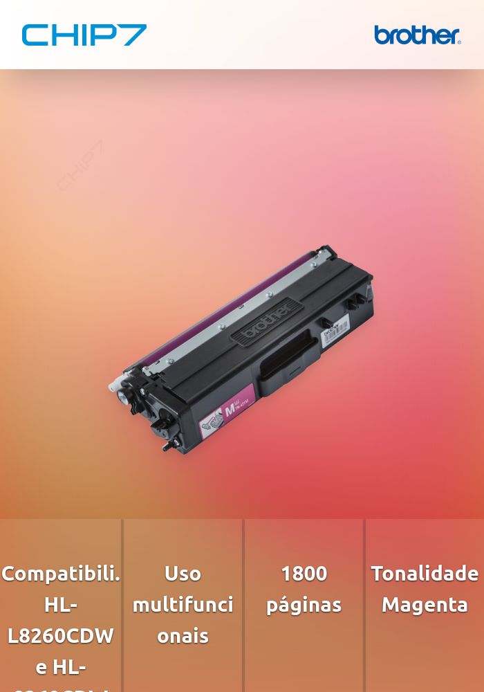 Toner BROTHER TN421M Magenta 1,8k - HL-L8260CDW/8360CDW, DCP-L8410CDW, MFC-L8690CDW/8900CDW