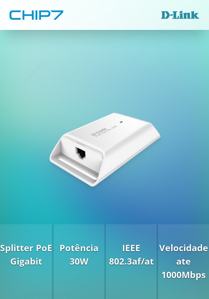 1-Port Gigabit 30W PoE Splitter