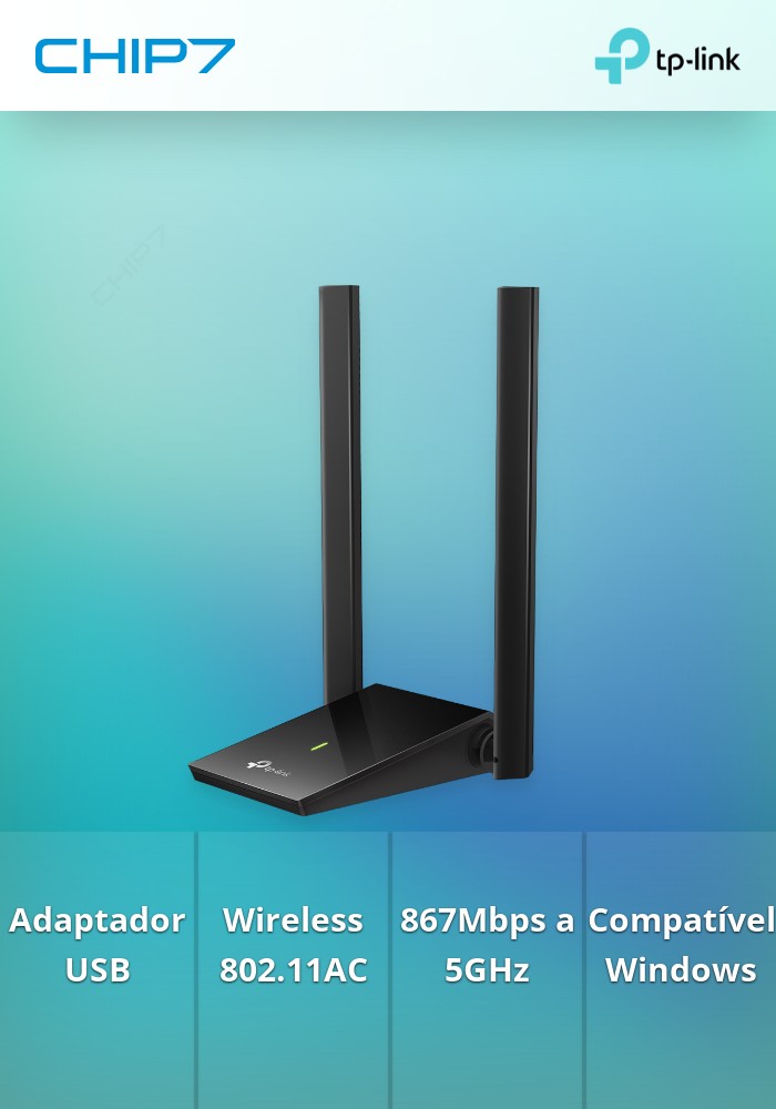 Placa de rede USB WIRELESS AC 1300M TP-LINK ARCHER T4U PLUS