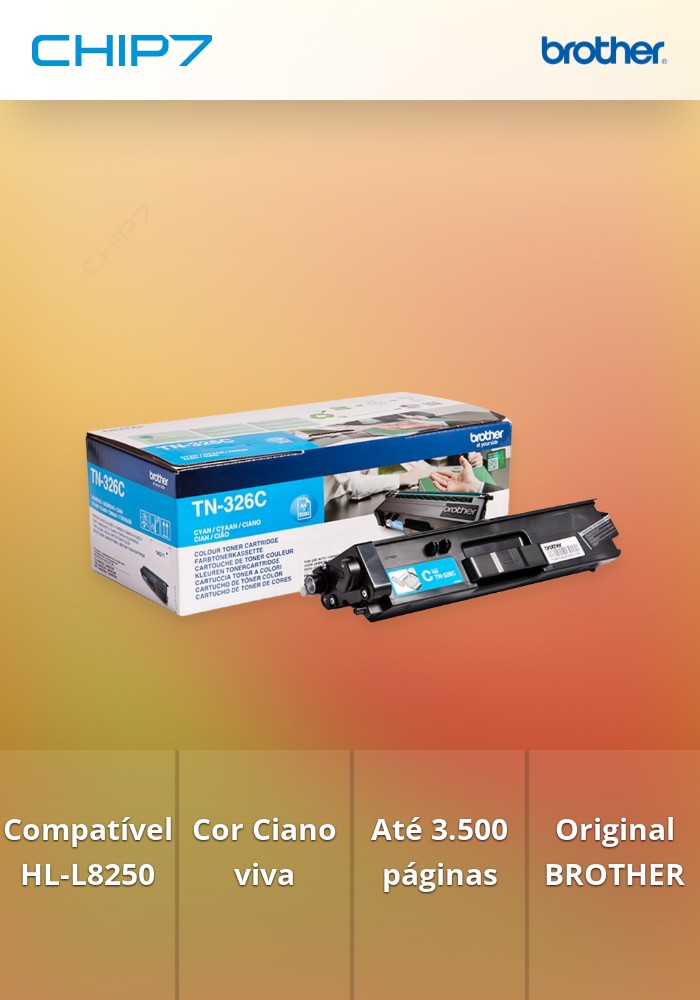 Toner BROTHER TN326C Ciano 3,5k - HL-L8250CDN/8350CDW