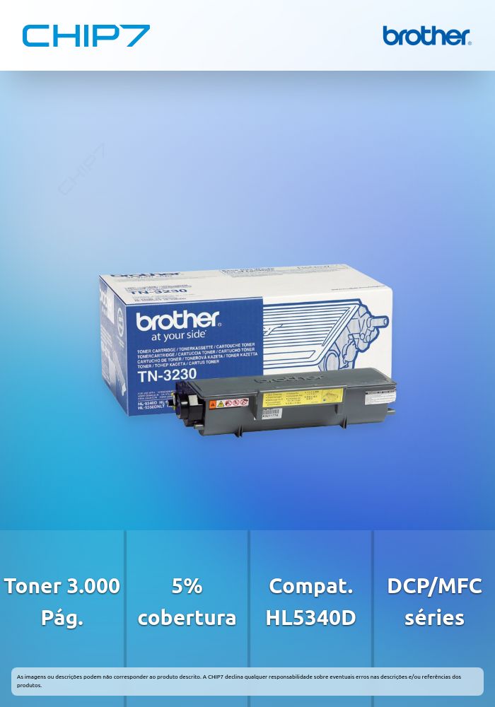 Toner. duração: 3.000 Pág. @ 5 %. para HL5340D. DCP8085DN/8880DNE e MFC-8890DW