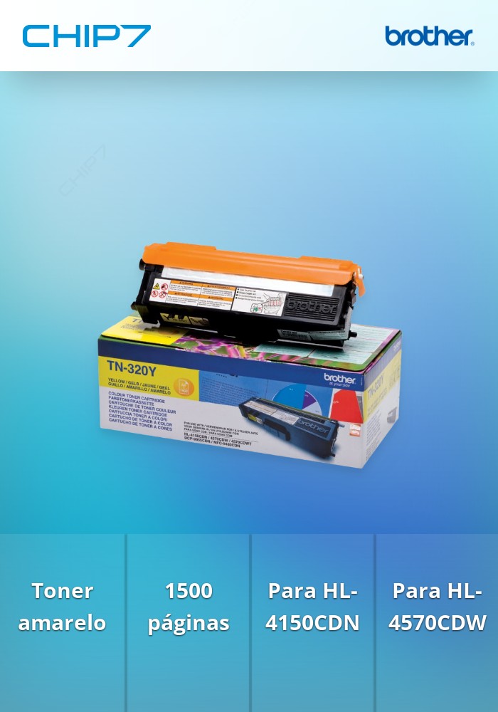 Toner amarelo, duração 1.500 Pág., para HL-4150CDN/4570CDW