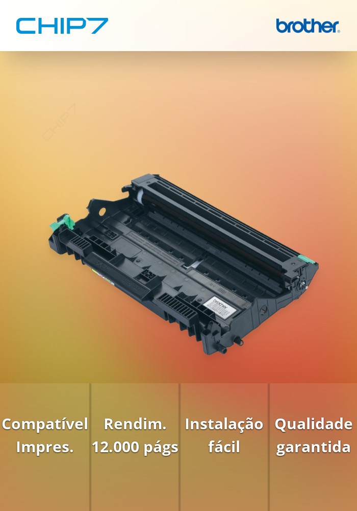 Tambor BROTHER DR2100 12k - Impressora HL-2140/2150N/2170W/7030/7320