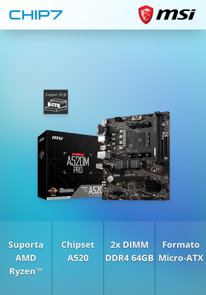 Motherboard MSI A520M PRO