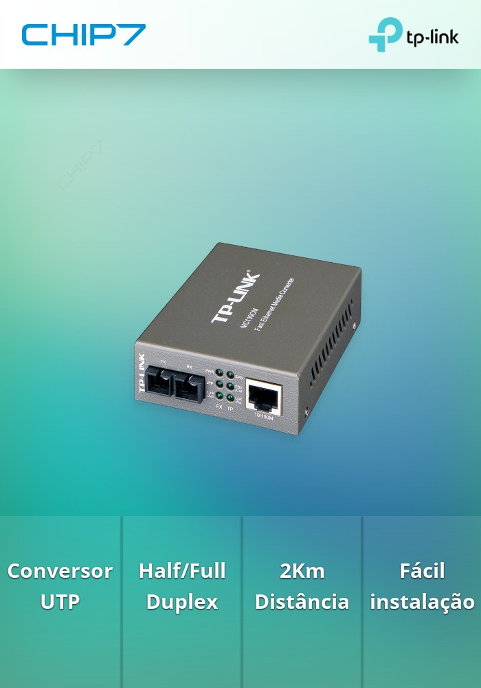 CONVERSOR FIBRA MC100CM 10/100M SC MULTI-MODO FULLDUPLEX