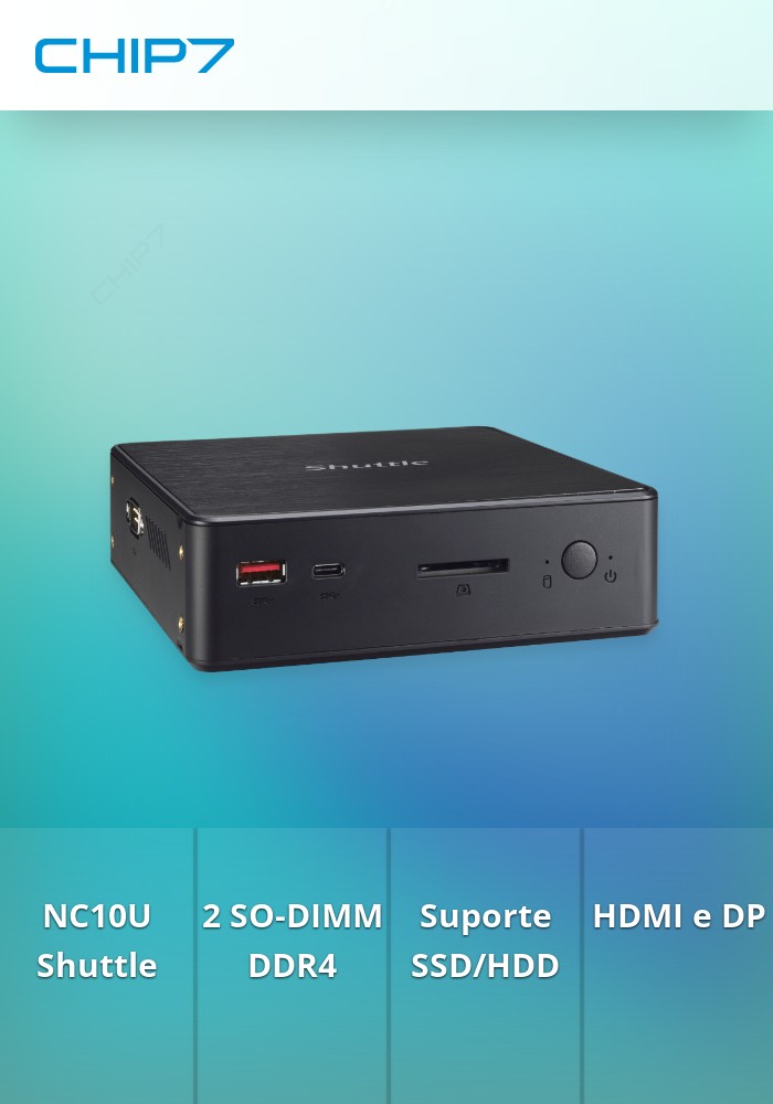 NUC SHUTTLE INTEL I5 8265U 3.9GHZ HDD 2.5 M.2 USB3.2 RS232