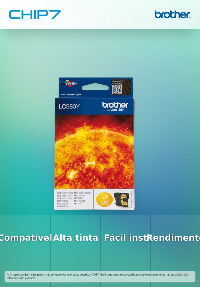 Cartucho tinta amarelo . para DCP145/165C