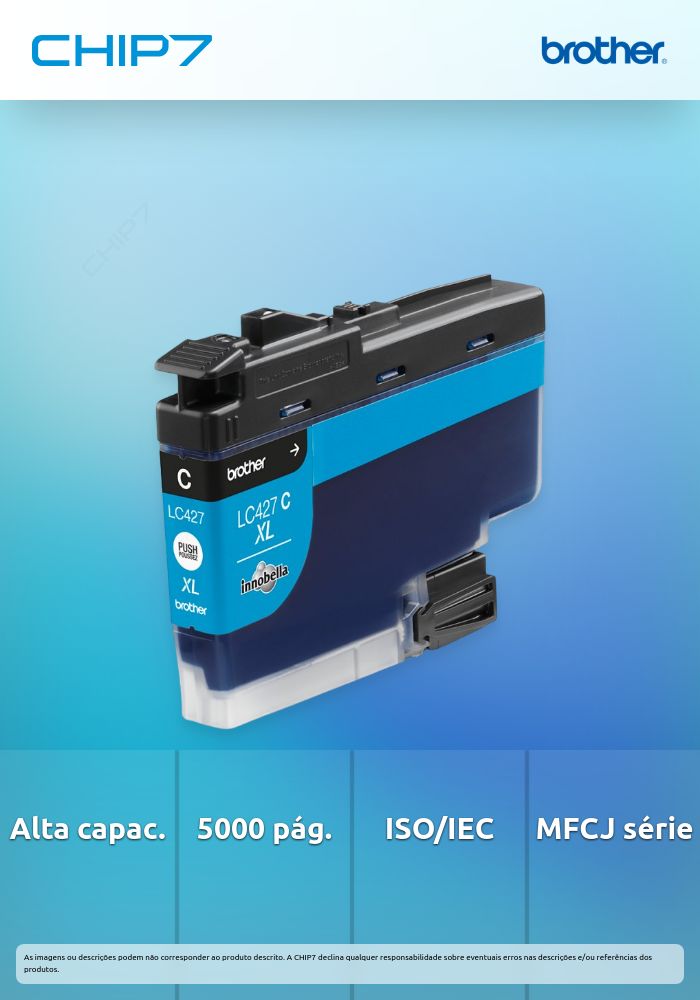 BROTHER TINTEIRO AZUL LC427XLC