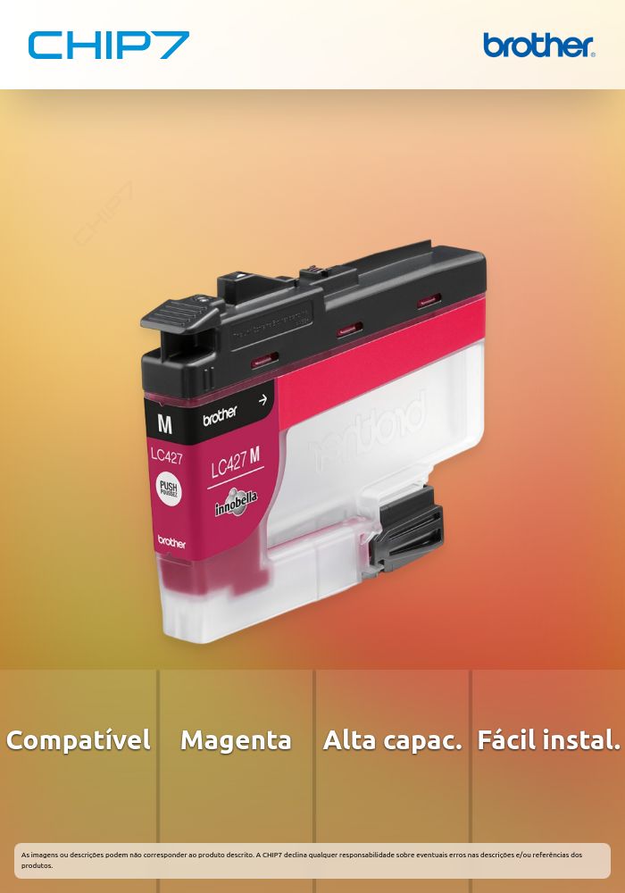 Tinteiro BROTHER LC427 Magenta - MFCJ5955DW/MFCJ6955DW