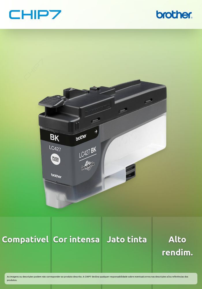 Tinteiro BROTHER LC427 Preto - MFCJ5955DW/MFCJ6955DW