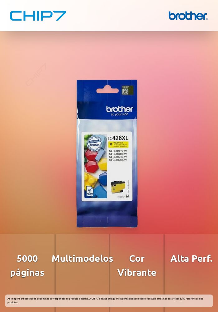 TINTEIRO AMARELO LC426XLY 5.000 PAG