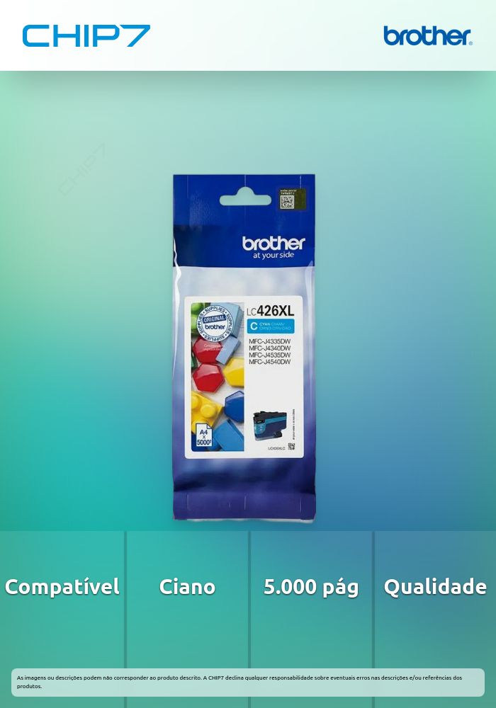 TINTEIRO CIANO LC426XLC 5.000 PAG