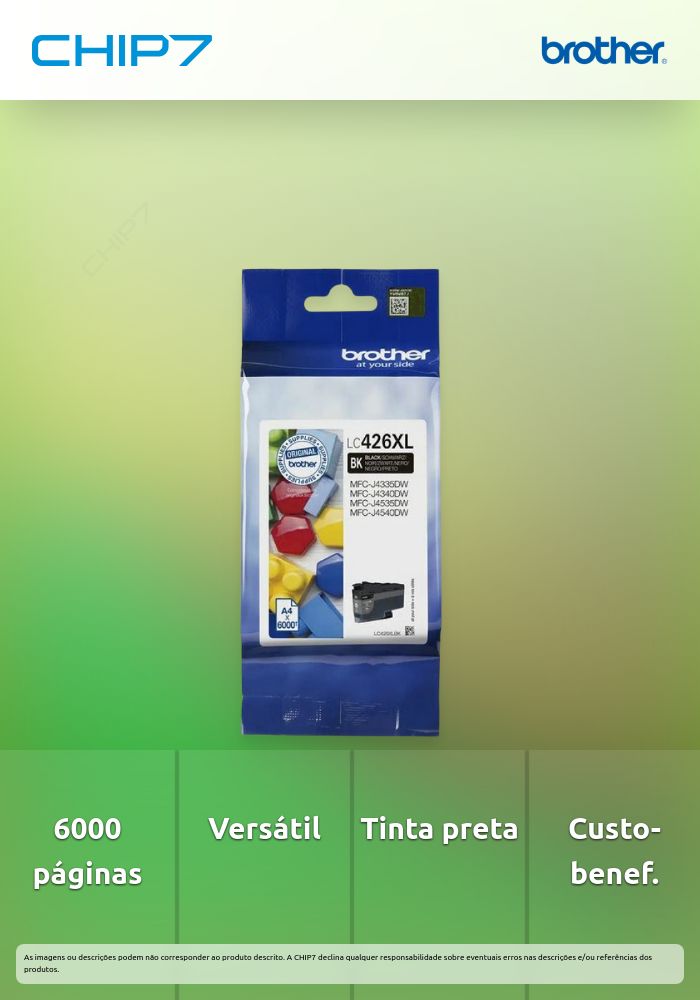 TINTEIRO PRETO LC426XLBK 6.000 PAG