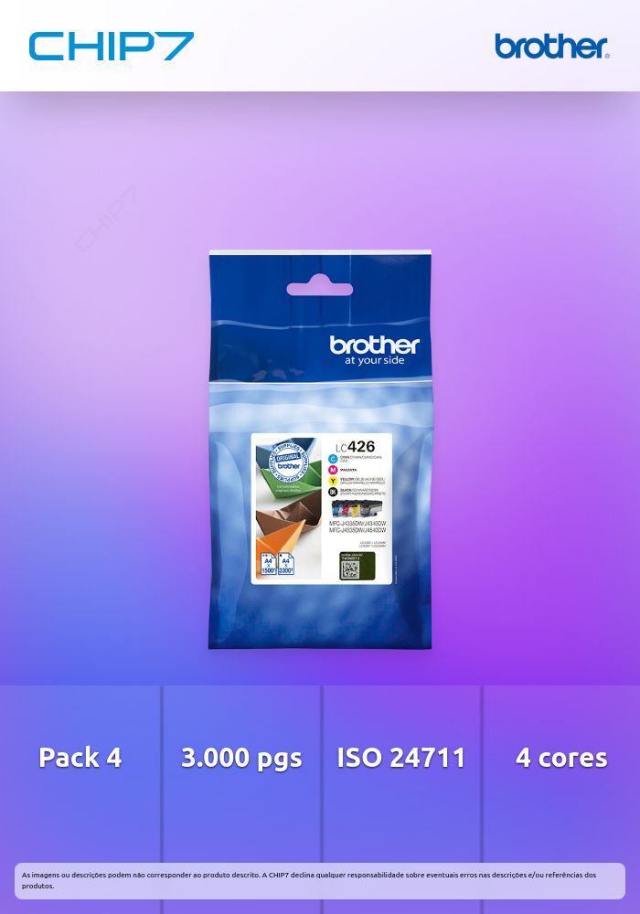 Tinteiro Brother LC426VAL 4 Cores