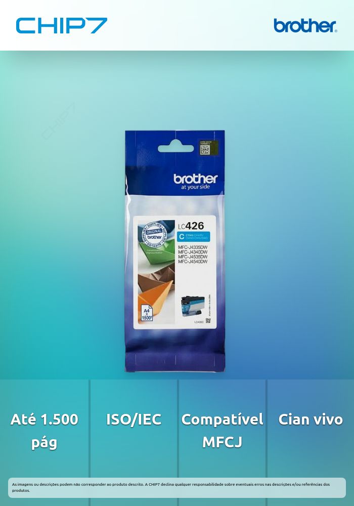 BROTHER TINTEIRO AZUL LC426C