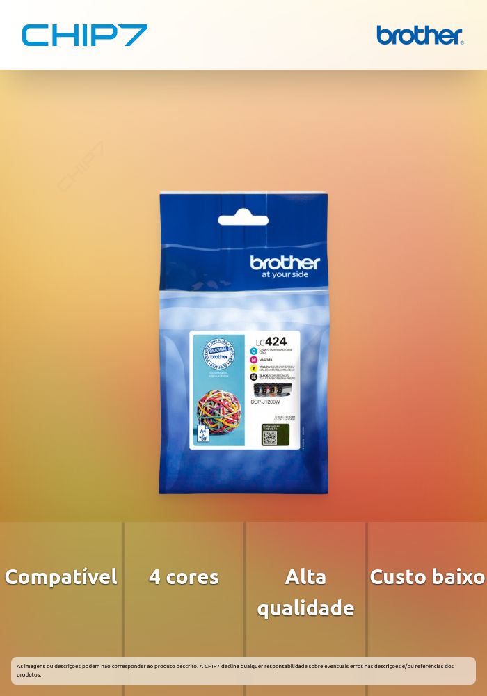 TINTEIRO LC424VAL PACK 4 CORES